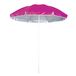 Makito Strand parasol Lima - D150 cm - fuchsia roze - opvouwbaar - verstelbare hoogte - met opbergtas