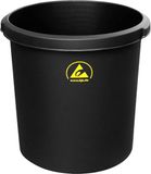 BJZ A-34062 Prullenbak ESD 18 l (Ø x h) 310 mm x 320 mm Kunststof Zwart 1 stuk(s)