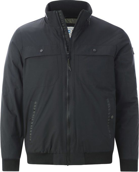 Jan Vanderstorm herren Blouson - 60 - zwart - Plus Size