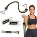HyperMotion Set weerstandsbanden met handgrepen en deuranker voor fitness | Fitnessbanden met voetlussen, expander voor krachttraining thuis, draagtas, slechts 450 g, EN ISO 20957-1 klasse H