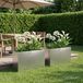 Maison Exclusive - Lot de 2 pots de jardin, argenté, 80 x 30 x 40 cm, en acier inoxydable