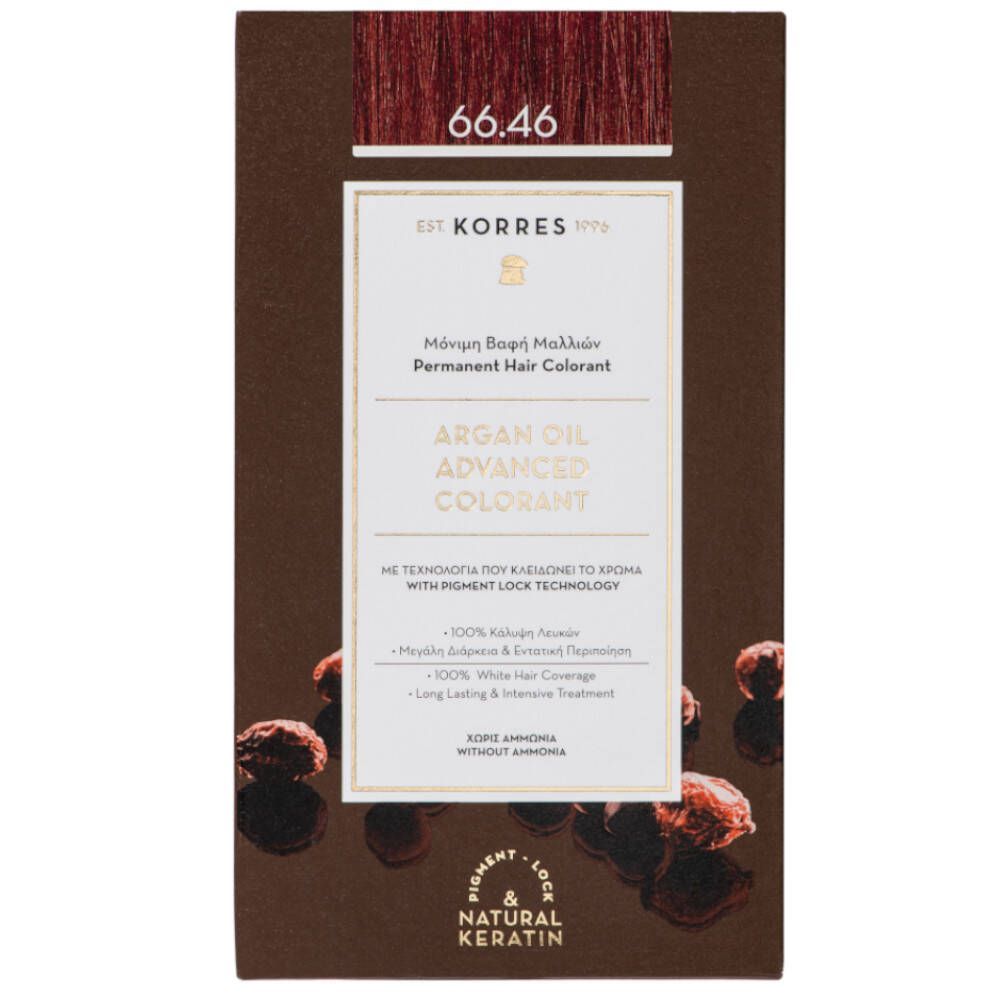 Korres Argan Oil Advanced Colorant 66.46 Intense Burgundy Red