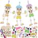 Baker Ross VC182 Zomer Halloween-skelet Mix & Match-decoratiesets - Set van 6, tropische skelet-knutselwerkjes