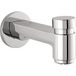 Hansgrohe 14414001 buisuitloop met duiker, Chroom, 6,75 x 2,75 x 2,75 inch