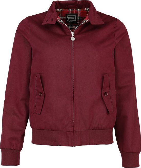 R.E.D. by EMP R.E.D. Rock-Engineered Design Bordeaux overgangsjasje met staande kraag - Dames - M
