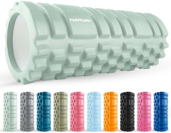 Tunturi Yoga Grid Foam Roller - Mint - 33cm