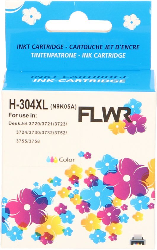 FLWR - Inktcartridge / 304XL Kleur - Geschikt voor HP