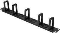 Renkforce RF-7116970 19 inch Kabelgeleiding voor patchkast 1 HE 360° draaibare kabelbeugel Zwart