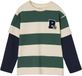 Vertbaudet Gestreept T-shirt met dubbele mouweffect