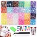 Omgoods - Set van 24 Resin Strass colorées pour projets créatifs