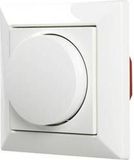 Ehmann 5591x0100 Draaidimmer Geschikt voor lampen: LED-lamp, Halogeenlamp, Gloeilamp Wit (RAL 9016)