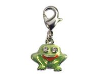 INNSPIRO NICE CHARMS metalen hanger pad groen met karabijnhaak, 14 x 12 mm, 25 stuks, 17x25mm, Metaal, Geen edelsteen