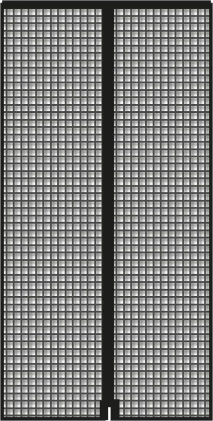 Schellenberg 50643 horrengaas voor deur met magneetsluiting - 120 x 240 cm - antraciet