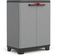 KIS Stilo Garagekast - Staand - Universeel - 68x39x90cm - Zwart/Grijs/Rood