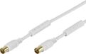 Vivanco VVAN30FEDBGW Coaxkabel 3 m Wit
