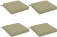 vidaXL - 4-Piece - Zitkussens - SOEST - 4 - st - 100% - Polyester - Lichtgroen