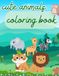 Easy & Fun Animals Coloring Book: for kids Ages 3-8