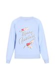 myMo Pop Sweatshirt lichtblauw / rood / zwart / wit