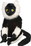 Wild Republic Knuffel Maki Junior 30 Cm Pluche Zwart/wit