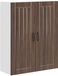 vidaXL - Wandkast - LUCCA - Bruin - eiken - 80 x 31 x 100 cm - Bewerkt hout