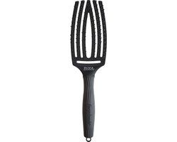 Olivia Garden Fingerbrush Double Bristles Black M - Ceramic Coating - 261mm