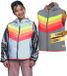 GOFLUO - Fluohesje Kind Darkflow - Veiligheidshesje - Reflecterend - Regenboog - Moeder Dochter - 4-6Y - Grey reflective