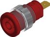 SKS Hirschmann SEB 2610 F4,8 Veiligheids-labconnector, female Bus, inbouw verticaal Stift-Ø: 4 mm Rood 1 stuk(s)