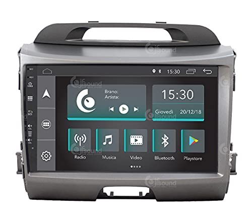 Jf Sound car audio system Op maat gemaakte autoradio voor Kia Sportage Android GPS Bluetooth WiFi Dab USB Full HD Touchscreen Display 9\" Easyconnect