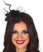 Fiestas Guirca Halloween diadeem/haarband - bloem en tak - zwart - one size - accessoires