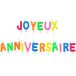 1 An de plus 1 jaar Bo2024 Happy Birthday-kaars, polypropyleen, meerkleurig, 1,80 x 0,60 x 5,40 cm