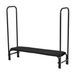 Étagère de stockage de bois 122 cm avec bâche – Stockage de bois métallique d'extérieur, résistant aux intempéries – Étagère à bois pour jardin, terrasse et garage