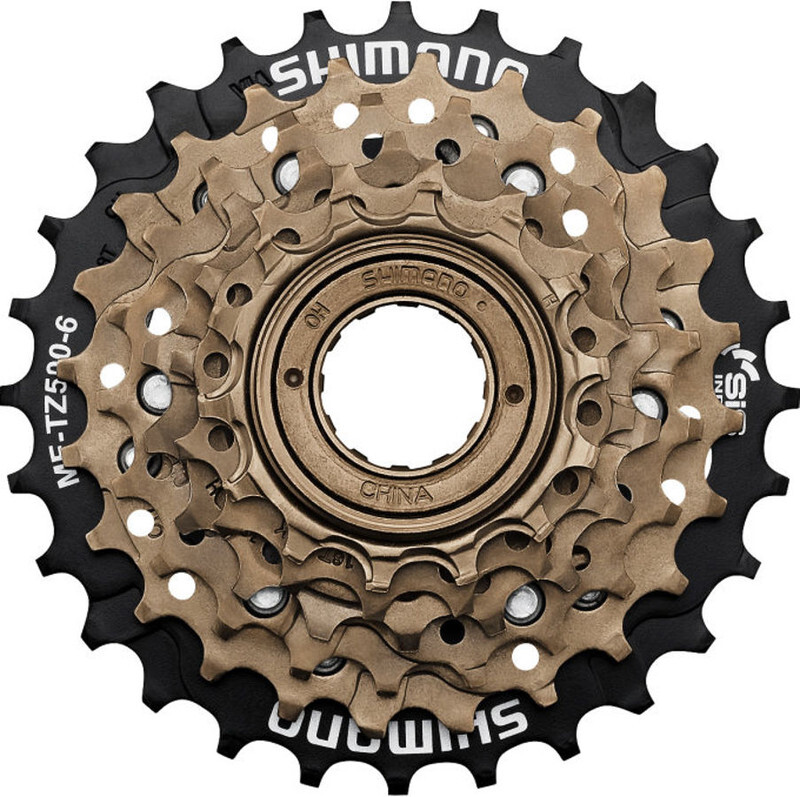 Shimano MF TZ 500 cassette 6 speed bruinzwart