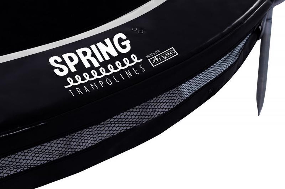 Avyna / Spring SPRING Universele InGround Beschermrand 330 cm Heavy Duty voor trampoline Ø (11ft) - Zwart - Black Edition