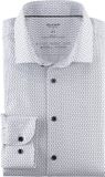 OLYMP 24/7 Level 5 body fit chemise - popeline - motif blanc - facile à repasser - tour de cou : 39 (taille EU : M)