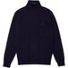 Lacoste Pull à col roulé coupe droite bleu marine, Uni