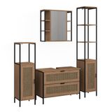 Vicco Badkamermeubelset Linara, Eiken, Set van 4