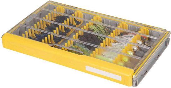 Plano EDGE Master Jig Tackle Utility Box - Clear/Yellow