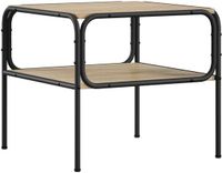 vidaXL Bijzettafel Sonoma Eiken 100 x 50 x 46 cm Bewerkt hout