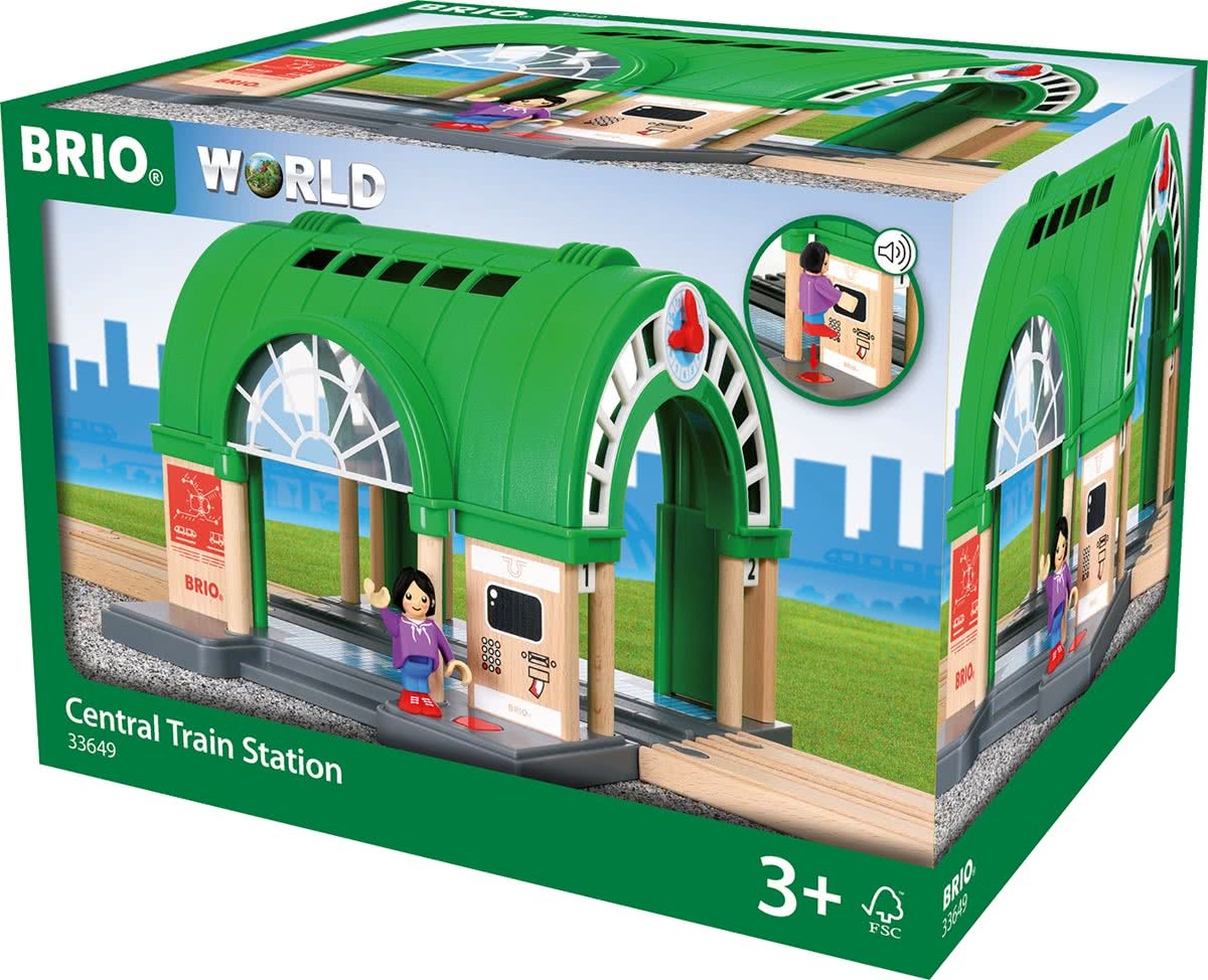 brio ® World Grrote Station Set met Ticketautomaat