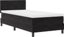 vidaXL Boxspring bed met hoofdeinde Zwart 80 x 200 cm Fluweel