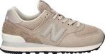 New Balance W574 Dames Sneakers - Beige