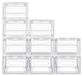Boîtes de rangement pour chaussures - Boîtes de présentation pour chaussures - Set de 9 - Transparent - Plastique - Empilable - Construction robuste