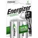 Energizer Recharge Power Plus - Herlaadbare C Batterijen (2 Stuks) - 2500 mAh NiMH Batterij - Voor zaklampen en speelgoed - 100% Recyclebare Plasticvrije Verpakking