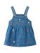 NAME IT Jurk 'NBFMALO' blauw denim / lichtgroen / knalrood / wit