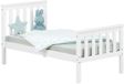 Homestyle4u Lit enfant - 70x140 cm - Lit junior - Cadre de lit - Blanc