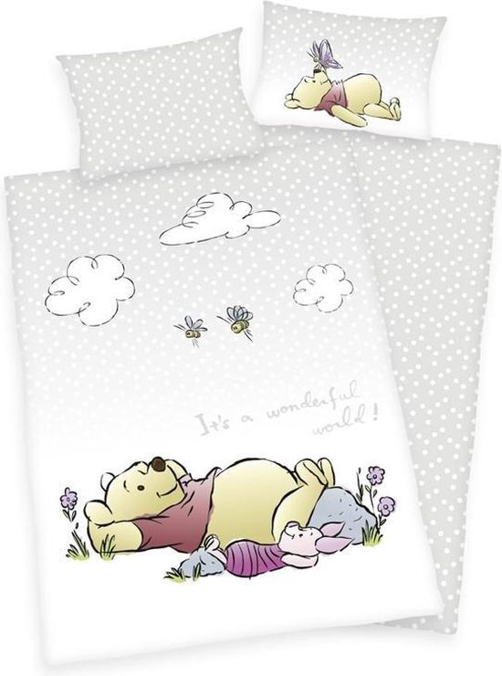 Disney Winnie de Pooh Dekbedovertrek Sleeping 100 x 135 cm