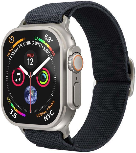 Vonmählen Classic Nylon Loop bandje voor de Apple Watch | 44/45/46/49 mm - Navy