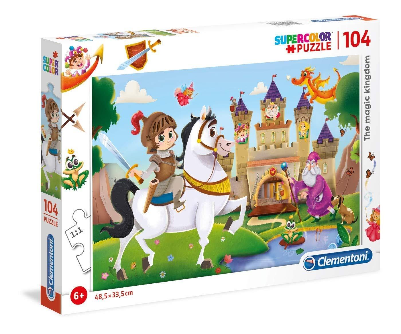 Clementoni Supercolor Puzzel - The Magic Kingdom - 104 Stukjes