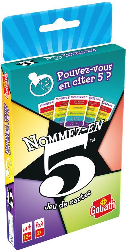 Goliath Nommez-EN 5 Jeu de cartes