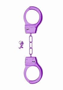 Shots Toys Metal Handcuffs - Purple